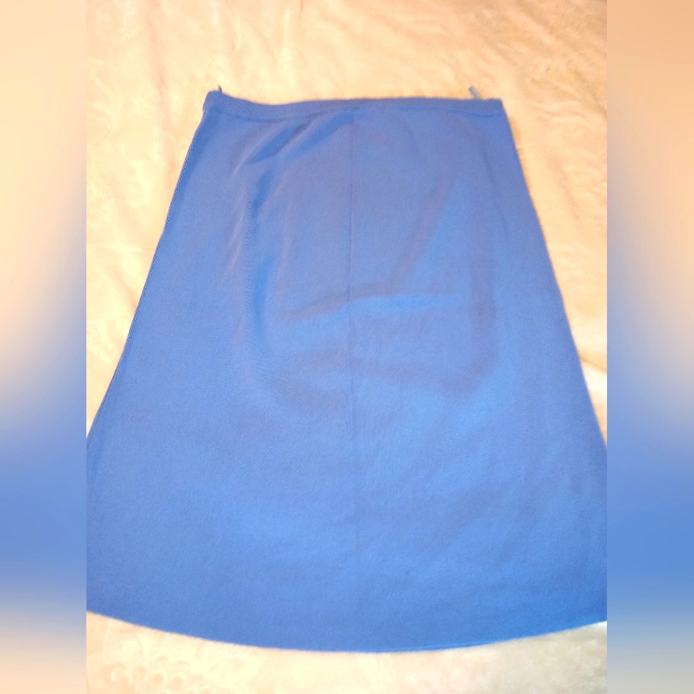 Blue midi skirt